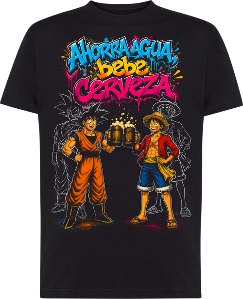 Camiseta Ahorra Agua Bebe Cerveza