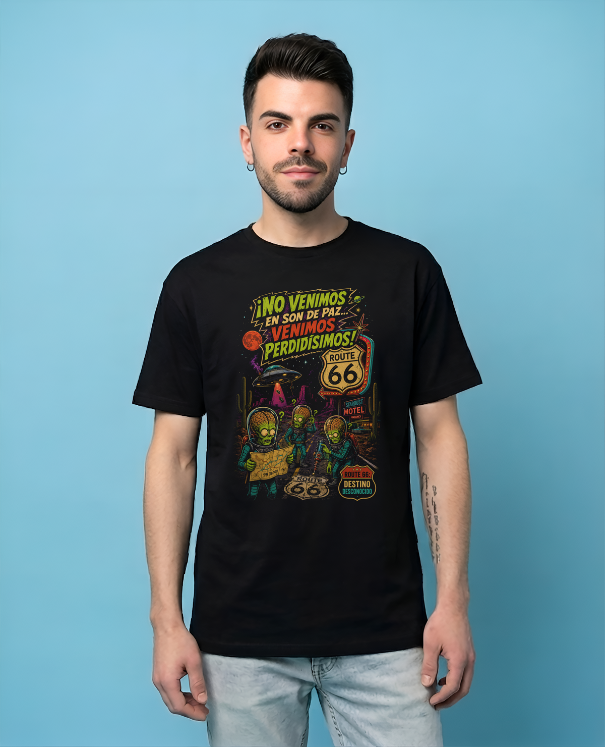 Camiseta Alienígenas  Ruta 66