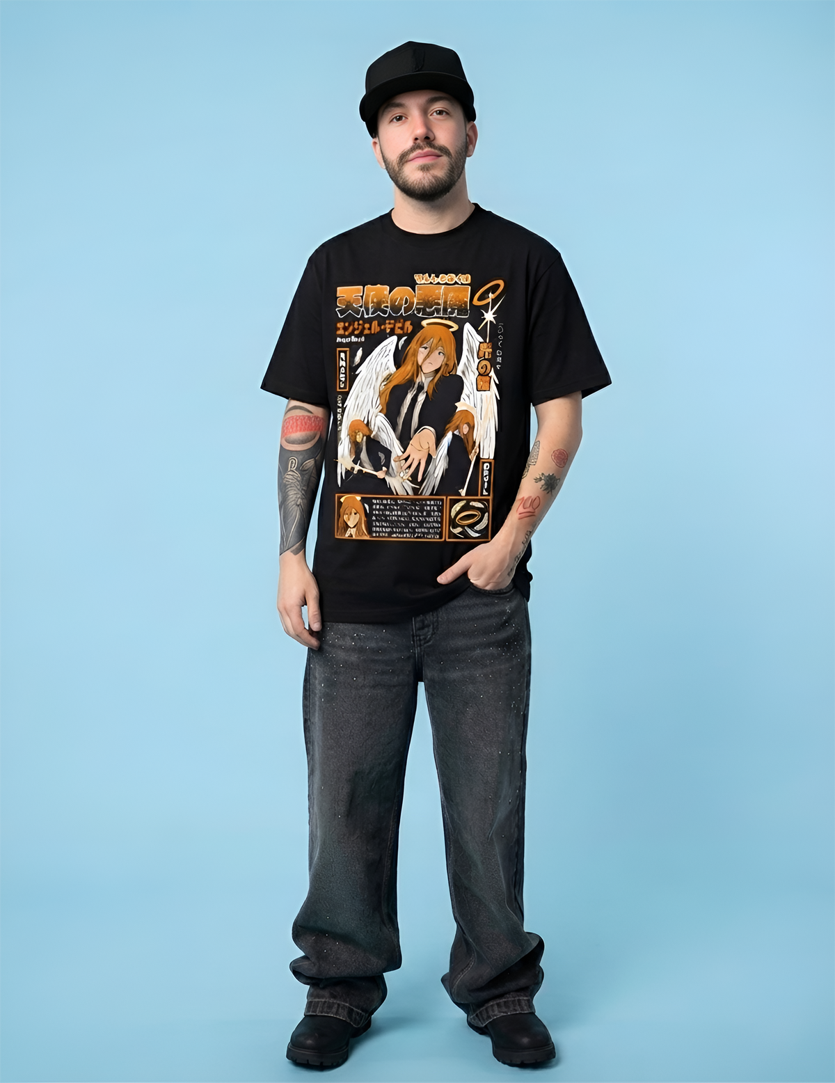 Camiseta Angel Devil Chainsaw man + Pin Metallico
